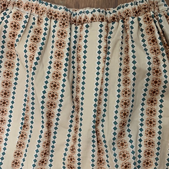 *NWT* Aztec Print Layered Cotton Mini Skirt - Picture 4 of 6